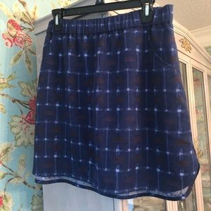 Patagonia chambray skirt size large with pockets!